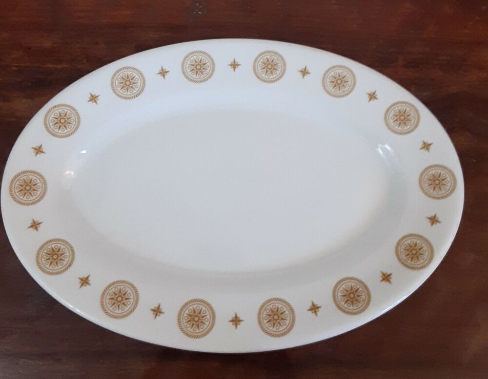 Vintage Shenango China Serving Platter Oval 12.5x8.5" Family Gatherings